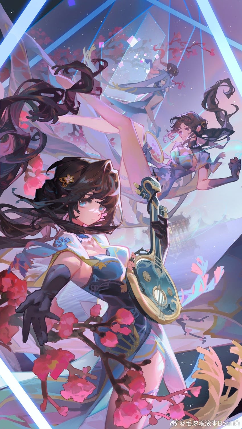 ruan mei (honkai and 1 more) drawn by maoqiu_gungun_lai_berriiiq