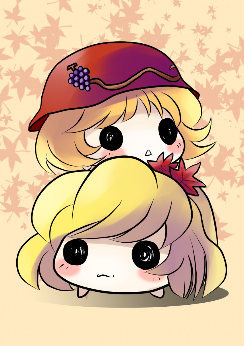 aki minoriko and aki shizuha (touhou) drawn by yume_shokunin