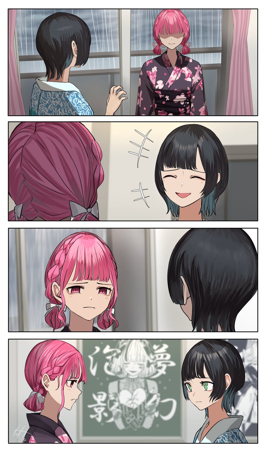hinamizawa hinami and igarashi ritsu (original) drawn by tetto_(onnoveltet)