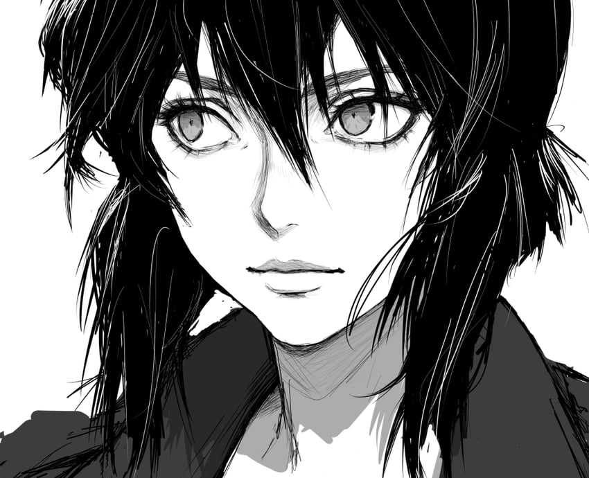 kusanagi motoko (ghost in the shell) drawn by inoitoh
