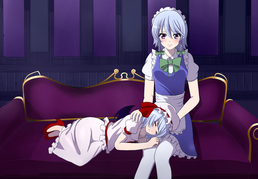 remilia scarlet and izayoi sakuya (touhou) drawn by arice-spead-21