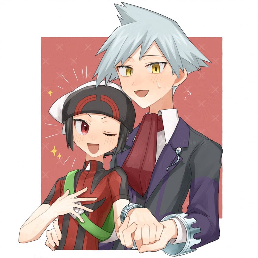 brendan and steven stone (pokemon and 1 more) drawn by mio14s