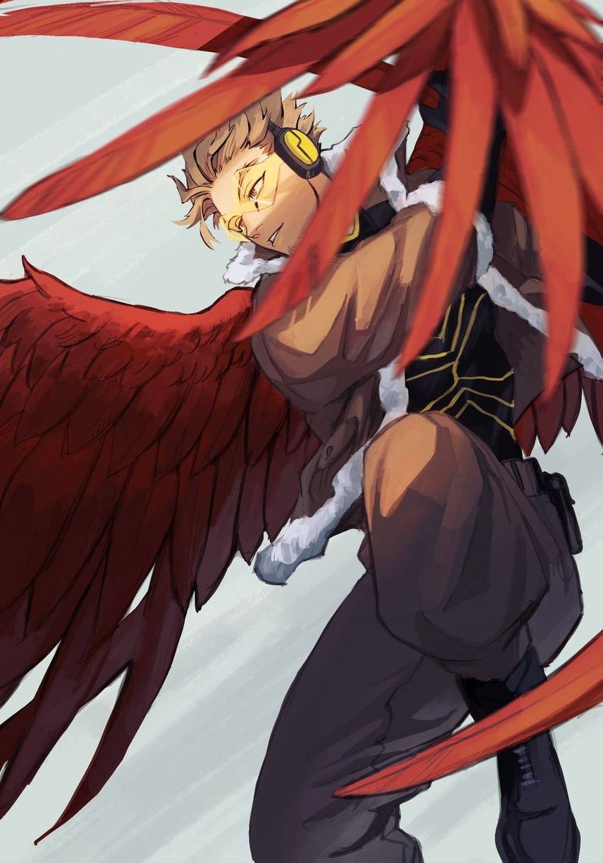 hawks (boku no hero academia) drawn by kogu_(nue_insideout)