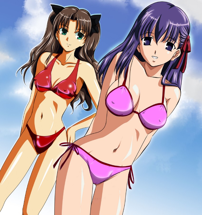 tohsaka rin and matou sakura (fate and 1 more) drawn by gentoku
