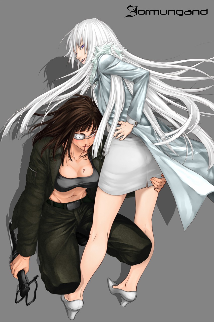 koko hekmatyar and sofia valmer (jormungand) drawn by fenrir_(fenlil0316)