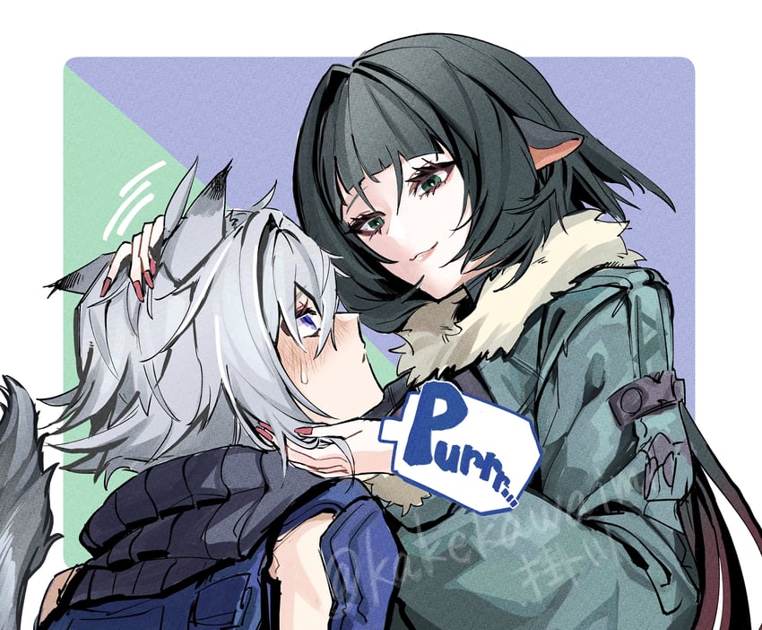 jane doe and seth lowell (zenless zone zero) drawn by kakekawaimi