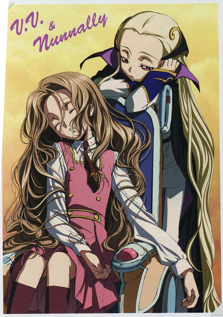 Nunnally Lamperouge And V V Code Geass Drawn By Chiba Yuriko Danbooru Nunnally Lamperouge And V V Code Geass Drawn By Chiba Yuriko Danbooru