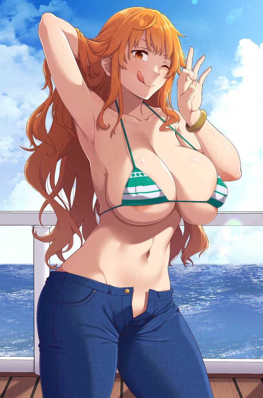 nami (one piece) drawn by ao_banana