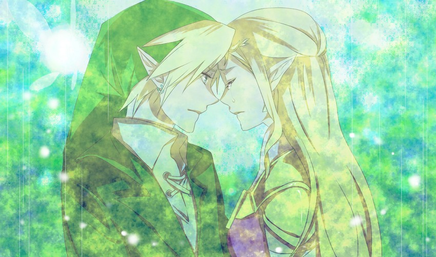 link and princess zelda (the legend of zelda and 1 more) drawn by xxxohyeah