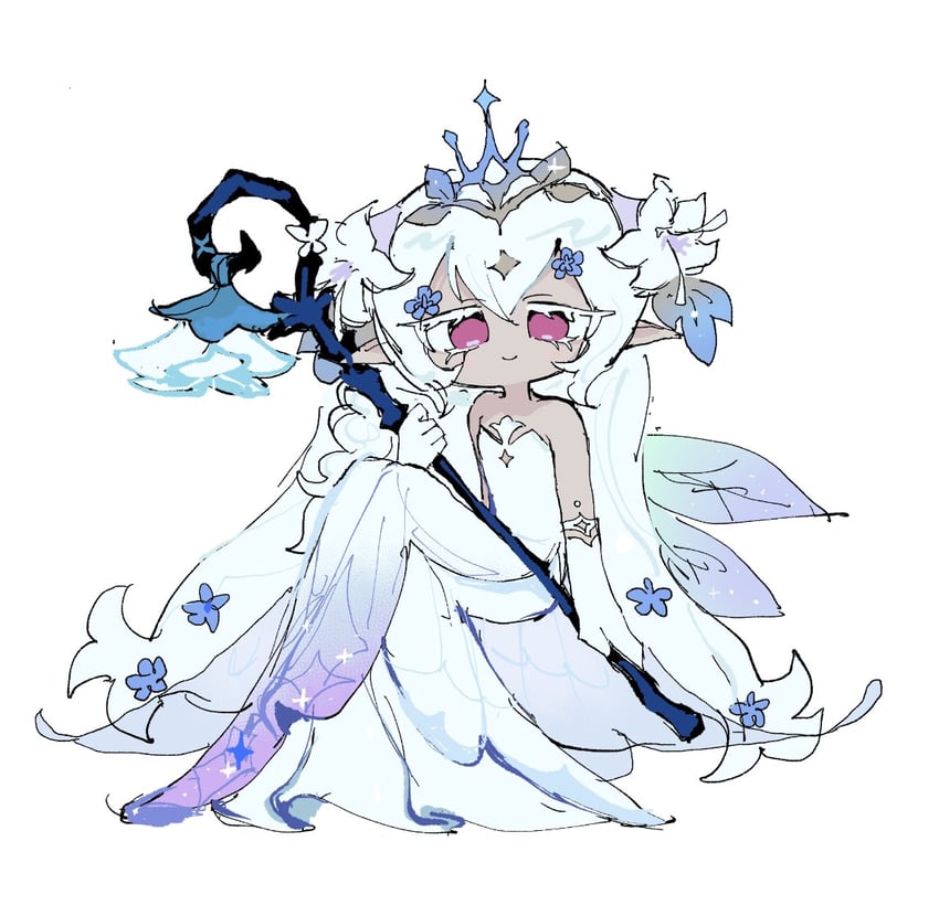 white lily cookie (cookie run and 1 more) drawn by takawoyu