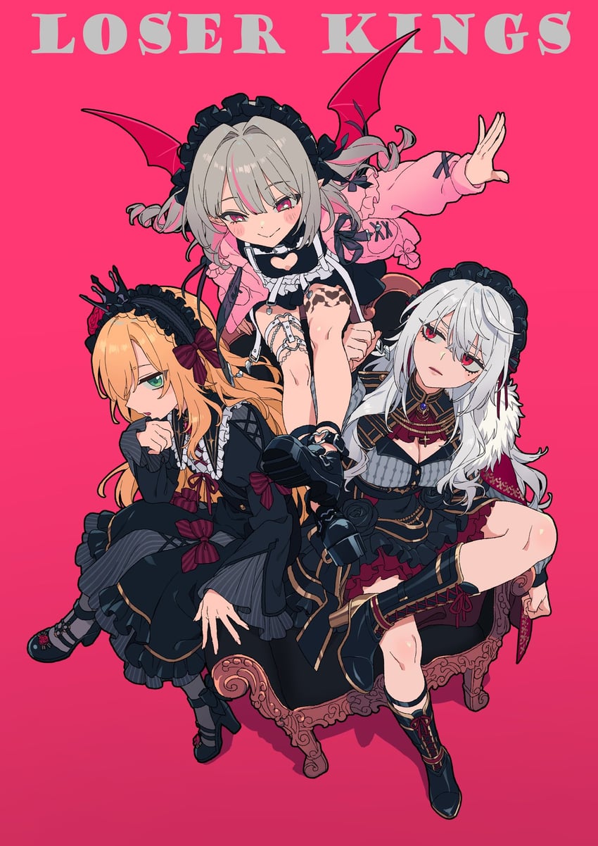 makaino ririmu, kuzuha, uzuki kou, and sanya (nijisanji) drawn by namiko817