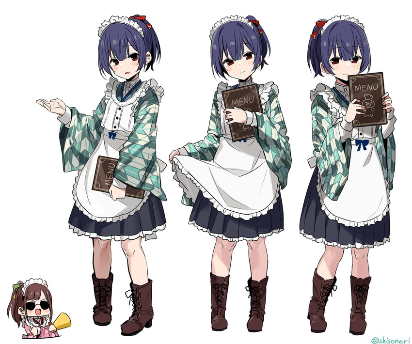 morino rinze and sonoda chiyoko (idolmaster and 1 more) drawn by shisoneri