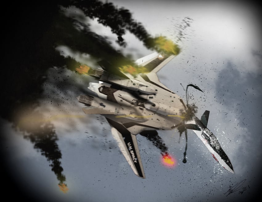 yf-19 (macross and 1 more) drawn by falconkpd