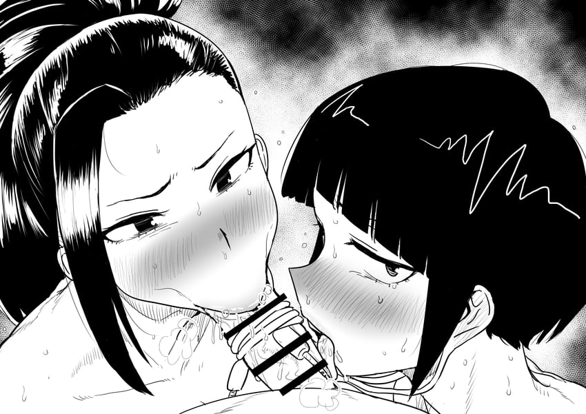 yaoyorozu momo and jiro kyoka (boku no hero academia) drawn by kaiman_garupan