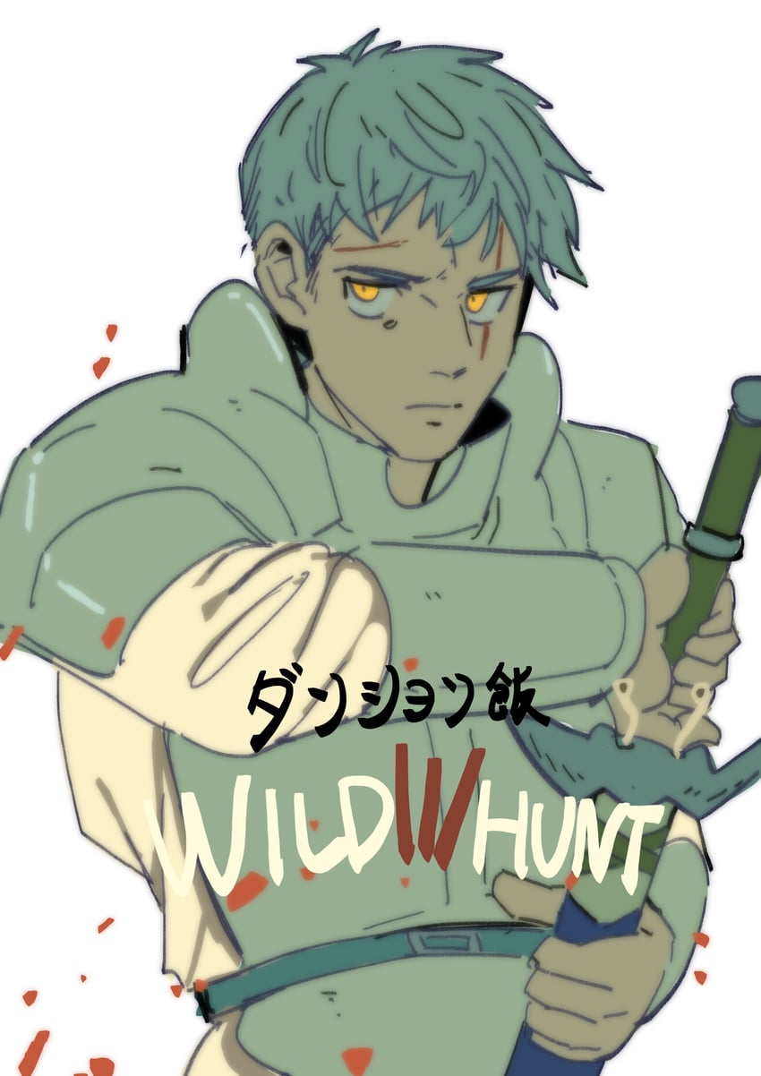 laios touden (dungeon meshi and 2 more) drawn by lusin01