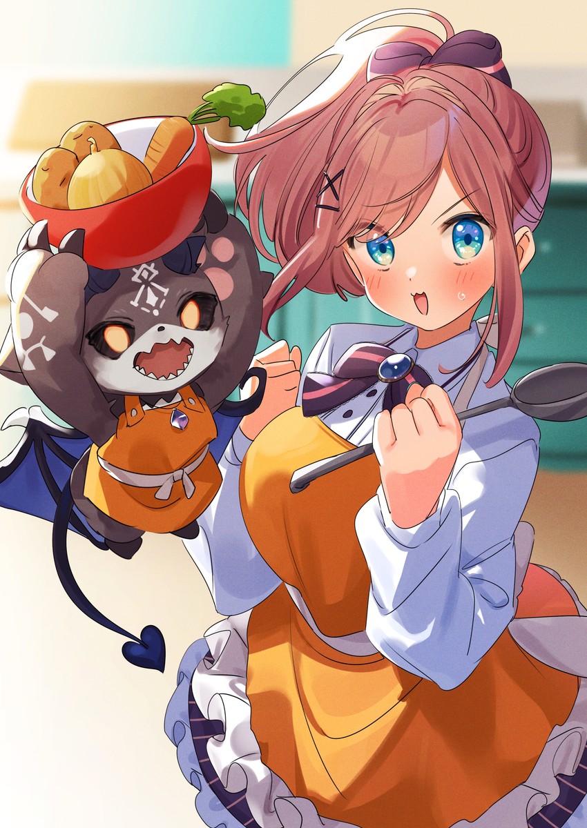suzuhara lulu and debidebi debiru (nijisanji) drawn by kuma_daigorou