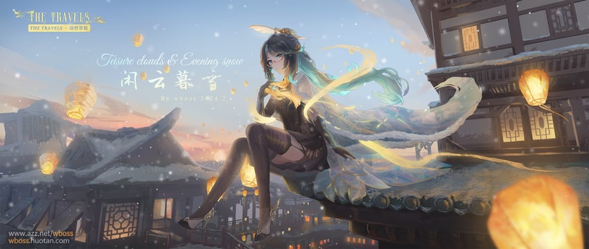 xianyun (genshin impact) drawn by wboss