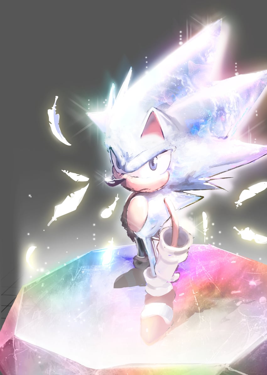sonic the hedgehog and hyper sonic (sonic) drawn by cmihaii
