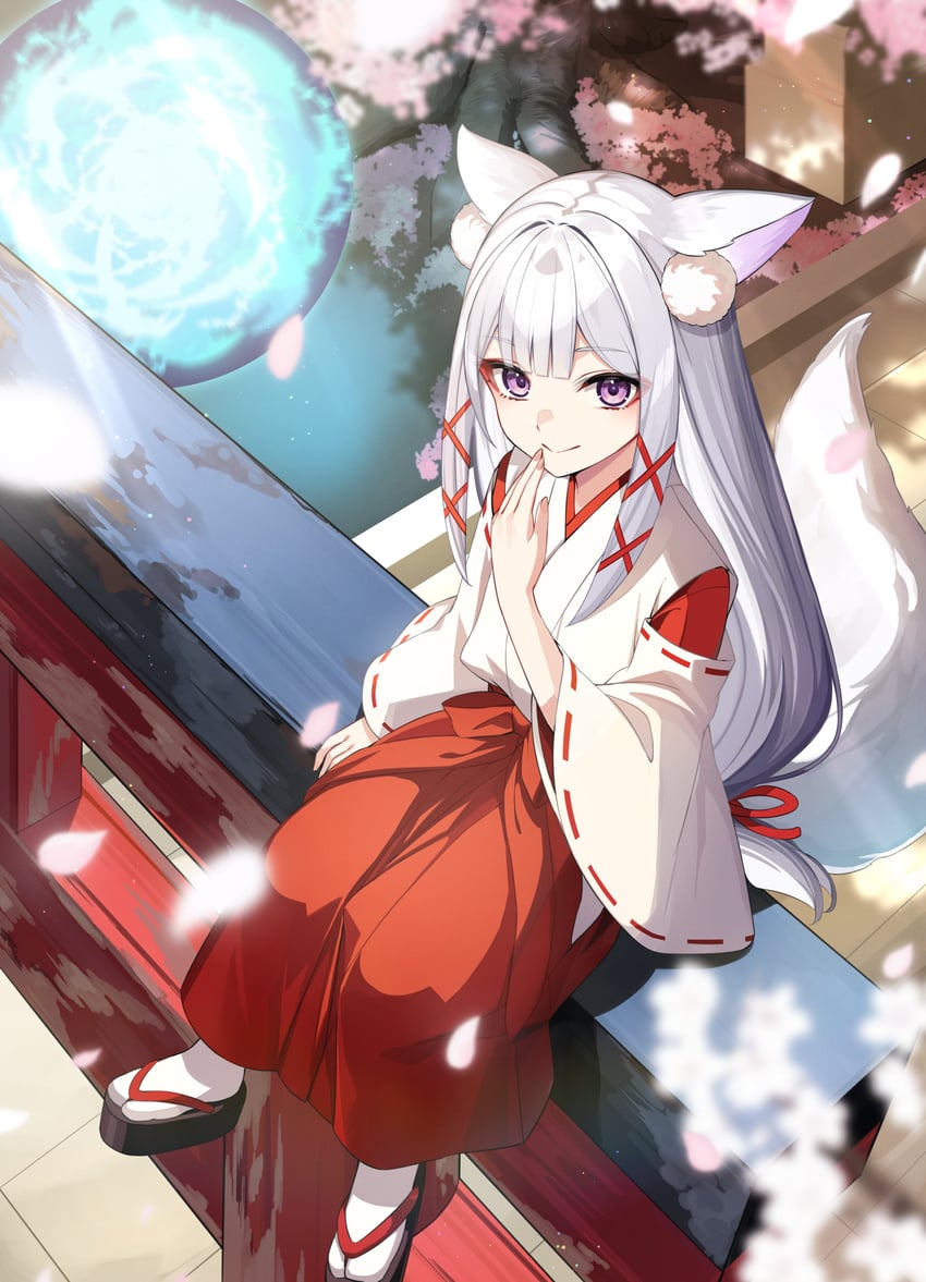 inari (okitsune-sama ni onegai! haison ni nokotteta kamisama ga fantasy ka shita gendaishakai ni hourikomaretara saikyou datta) drawn by takehana_note