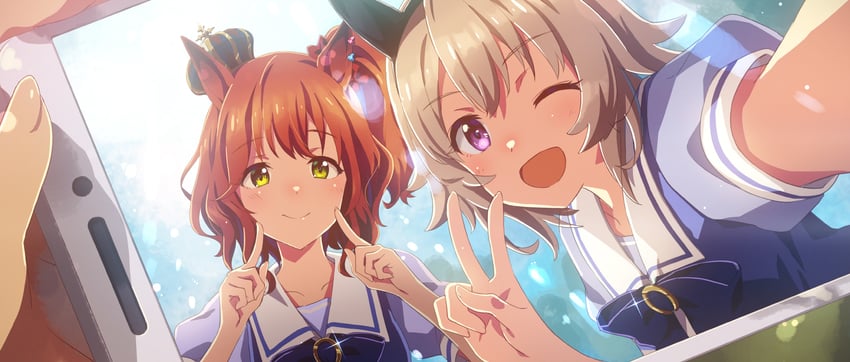 curren chan and aston machan (umamusume) drawn by yuuki_tatsuya