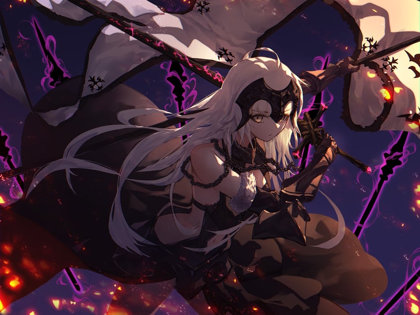jeanne d'arc alter (fate and 1 more) drawn by godoju