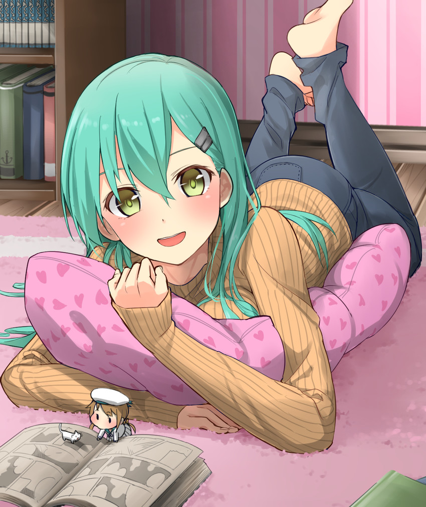 suzuya and error musume (kantai collection) drawn by max_melon