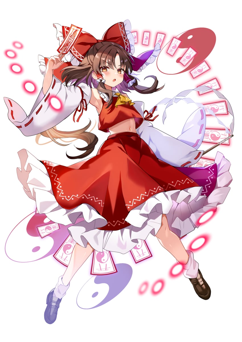 hakurei reimu (touhou and 1 more) drawn by satoupote