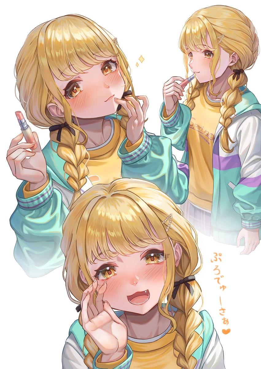 fujita kotone (idolmaster and 1 more) drawn by wari_sando