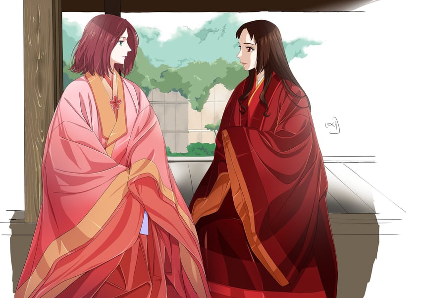 masuho no susuki and kikuno (karasu wa aruji wo erabanai) drawn by nori_(norimakigumo)