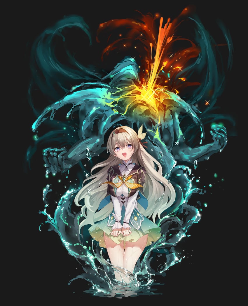 firefly and sam (honkai and 1 more) drawn by osisio