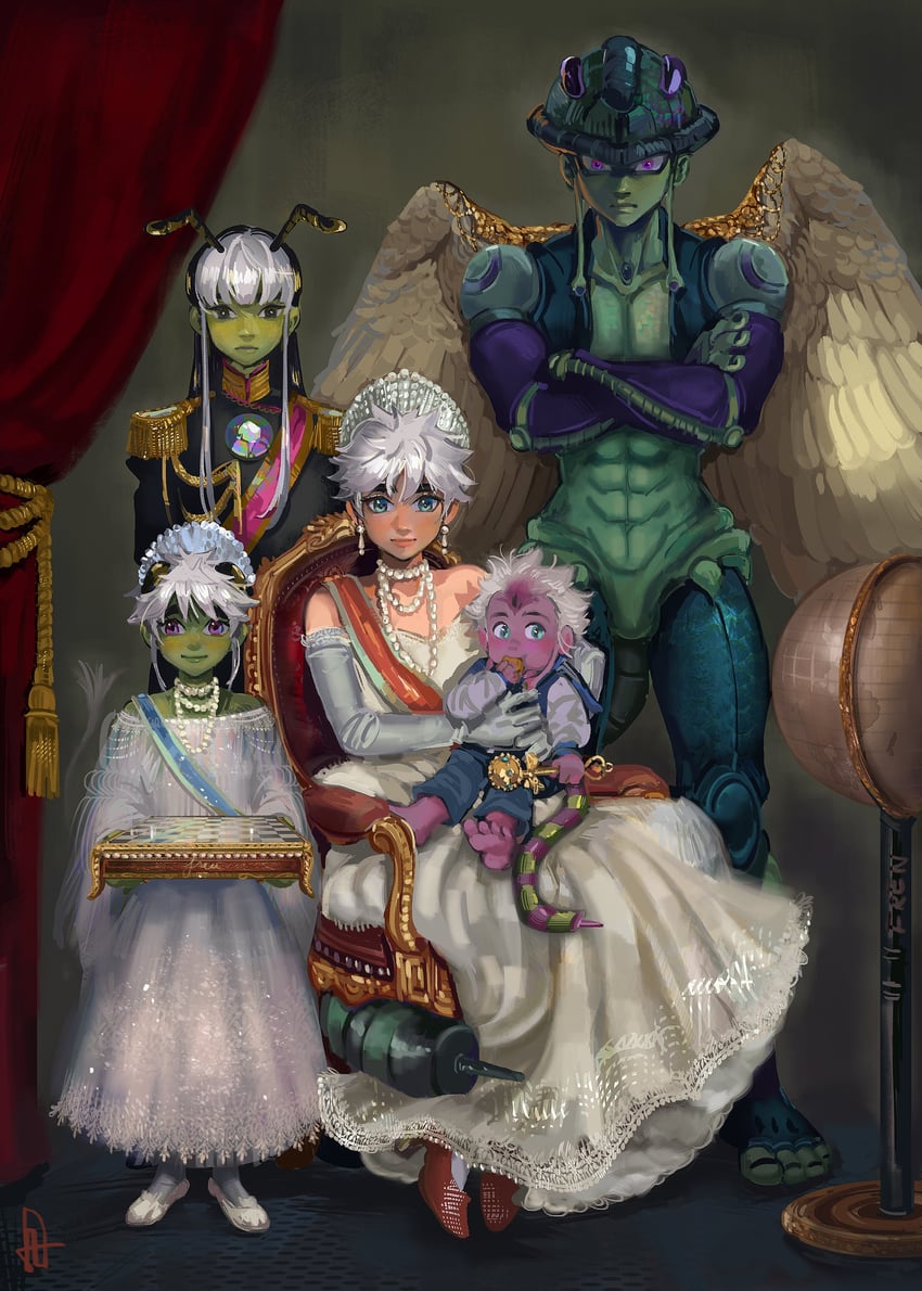 meruem and komugi (hunter x hunter) drawn by french-unicorn