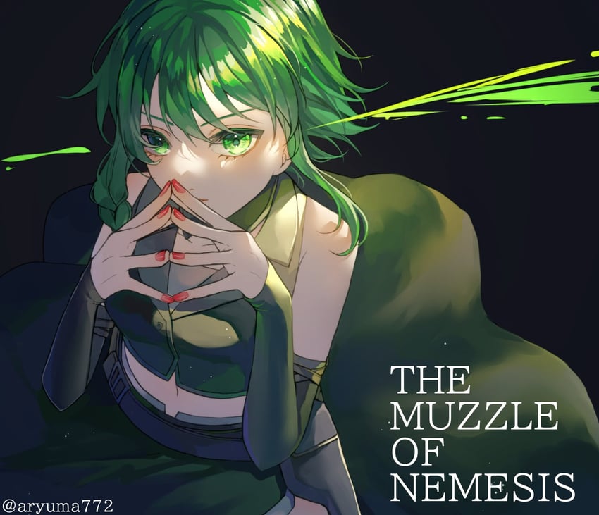 gumi and nemesis sudou (vocaloid and 2 more) drawn by aryuma772
