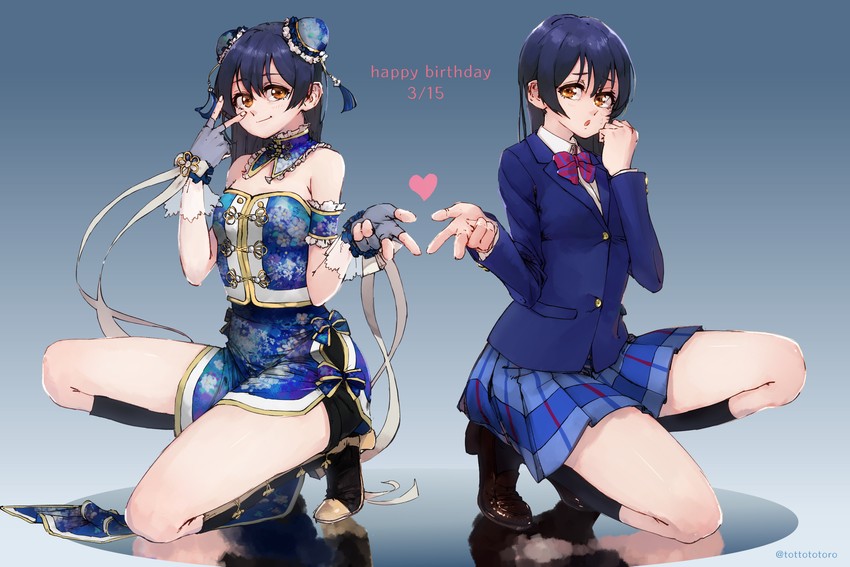 sonoda umi (love live! and 2 more) drawn by ghode_(basashi)