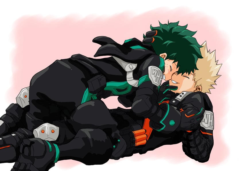 midoriya izuku and bakugou katsuki (boku no hero academia) drawn by no_control