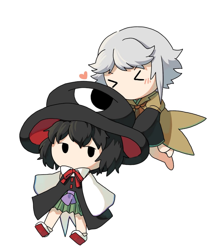enraku tsubakura and houlen yabusame (len'en) drawn by baila_kuangzi