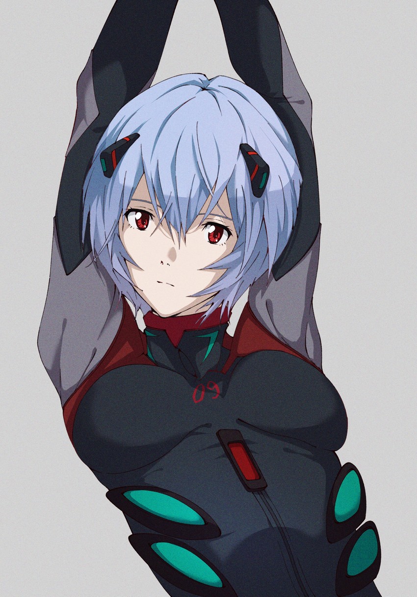 ayanami rei (neon genesis evangelion and 2 more) drawn by oshimaidebu
