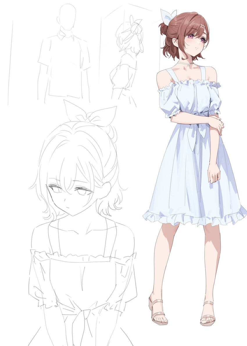 higuchi madoka (idolmaster and 1 more) drawn by yd_(orange_maru)