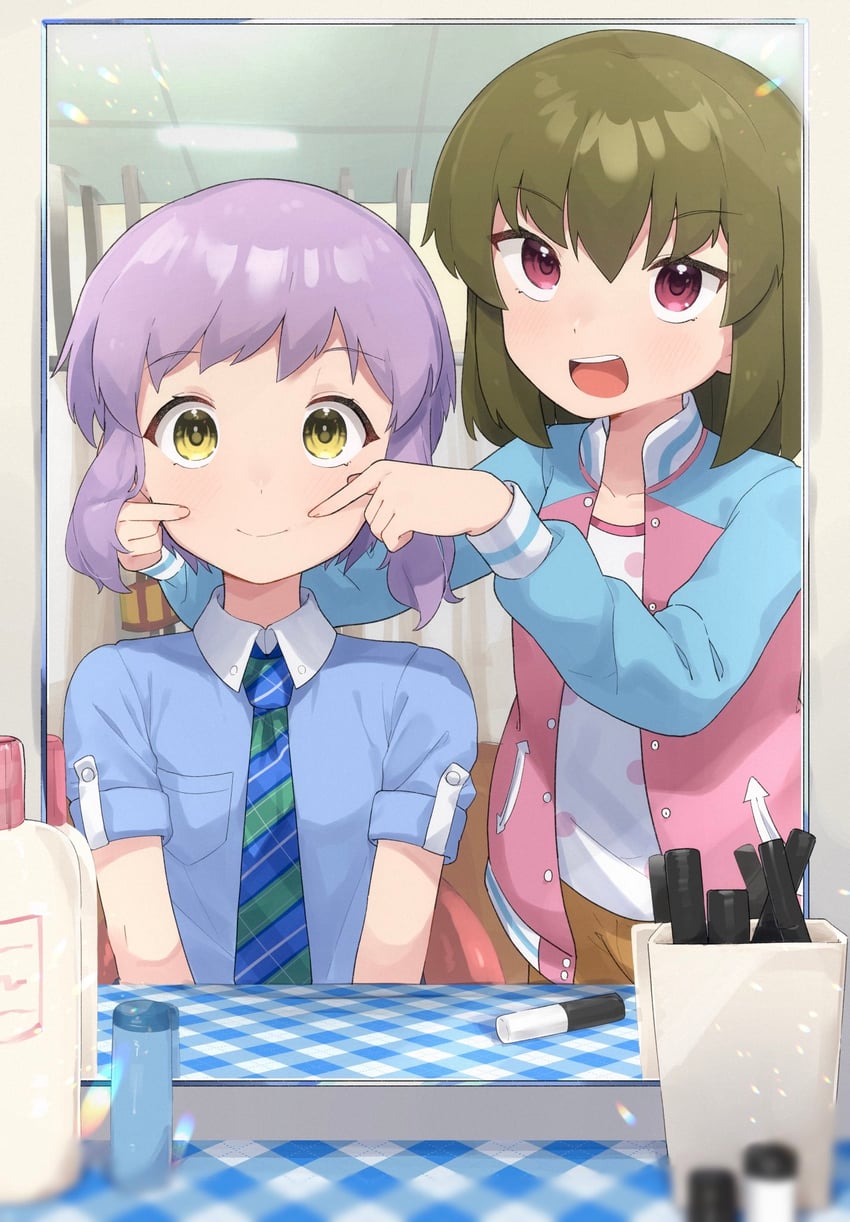 makabe mizuki and nagayoshi subaru (idolmaster and 2 more) drawn by zushimari_p