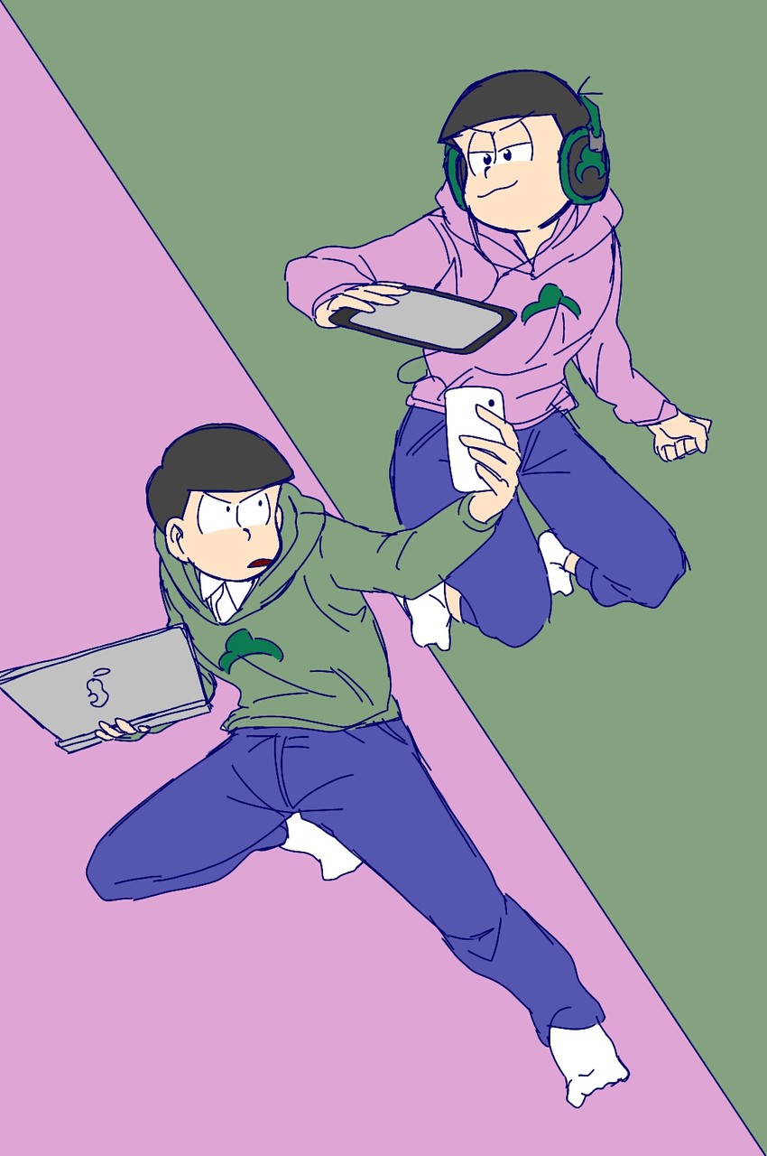 matsuno choromatsu and matsuno todomatsu (osomatsu and 2 more) drawn by yuru_(tmb730)
