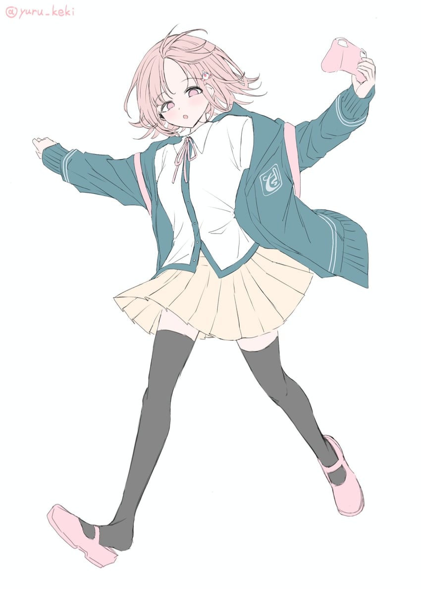 nanami chiaki (danganronpa and 2 more) drawn by yuru_keki