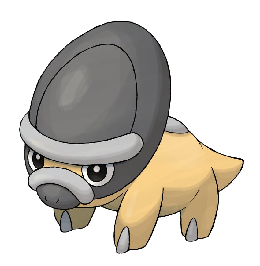 shieldon (pokemon and 1 more) drawn by sugimori_ken