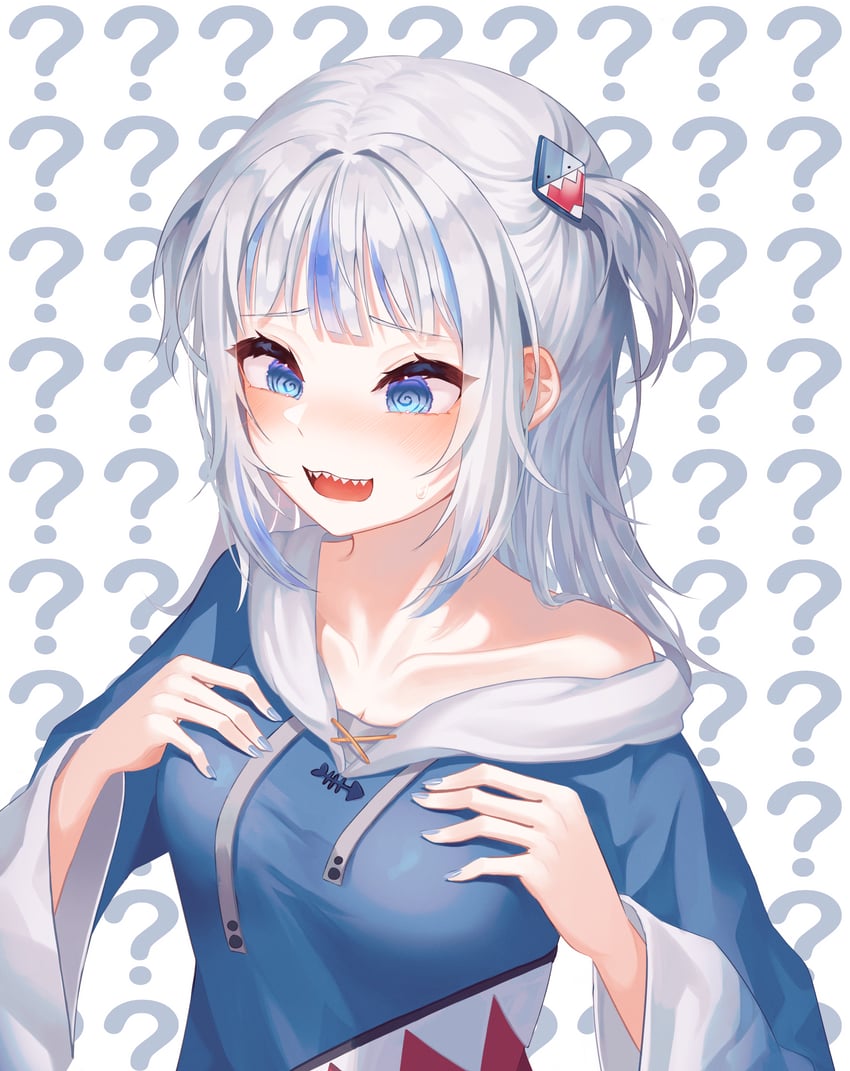 gawr gura (hololive and 1 more) drawn by doyo_c3