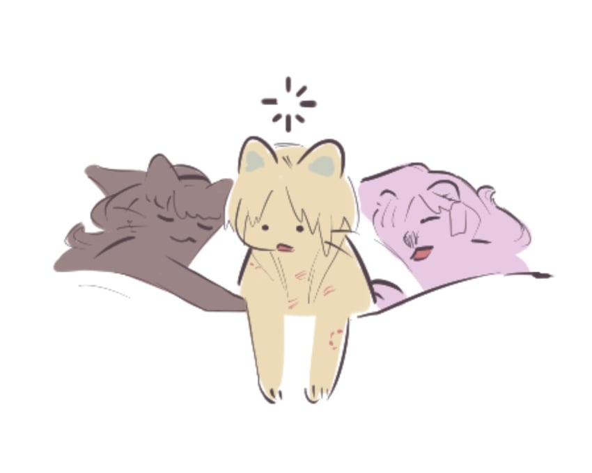 fujishima megumi, osawa rurino, and anyoji hime (love live! and 1 more) drawn by pipi_(m1x_mix)