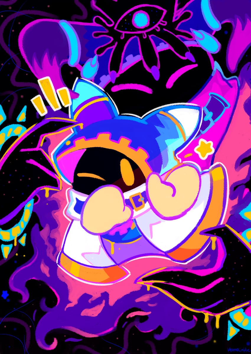 magolor and traitor magolor (kirby and 1 more) drawn by homriette
