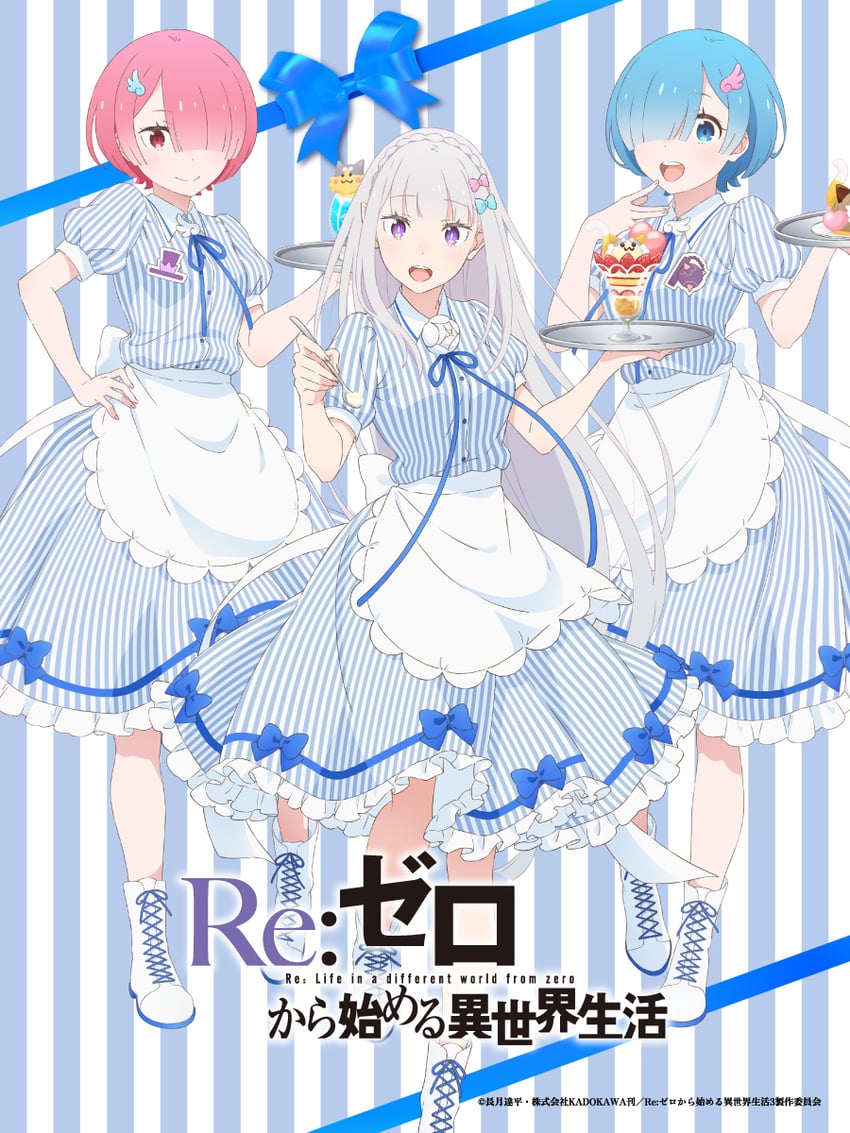 rem, emilia, and ram (re:zero kara hajimeru isekai seikatsu and 1 more)