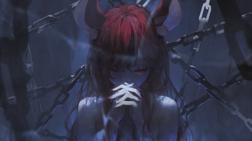 hakos baelz (hololive and 1 more) drawn by dino_(dinoartforame)