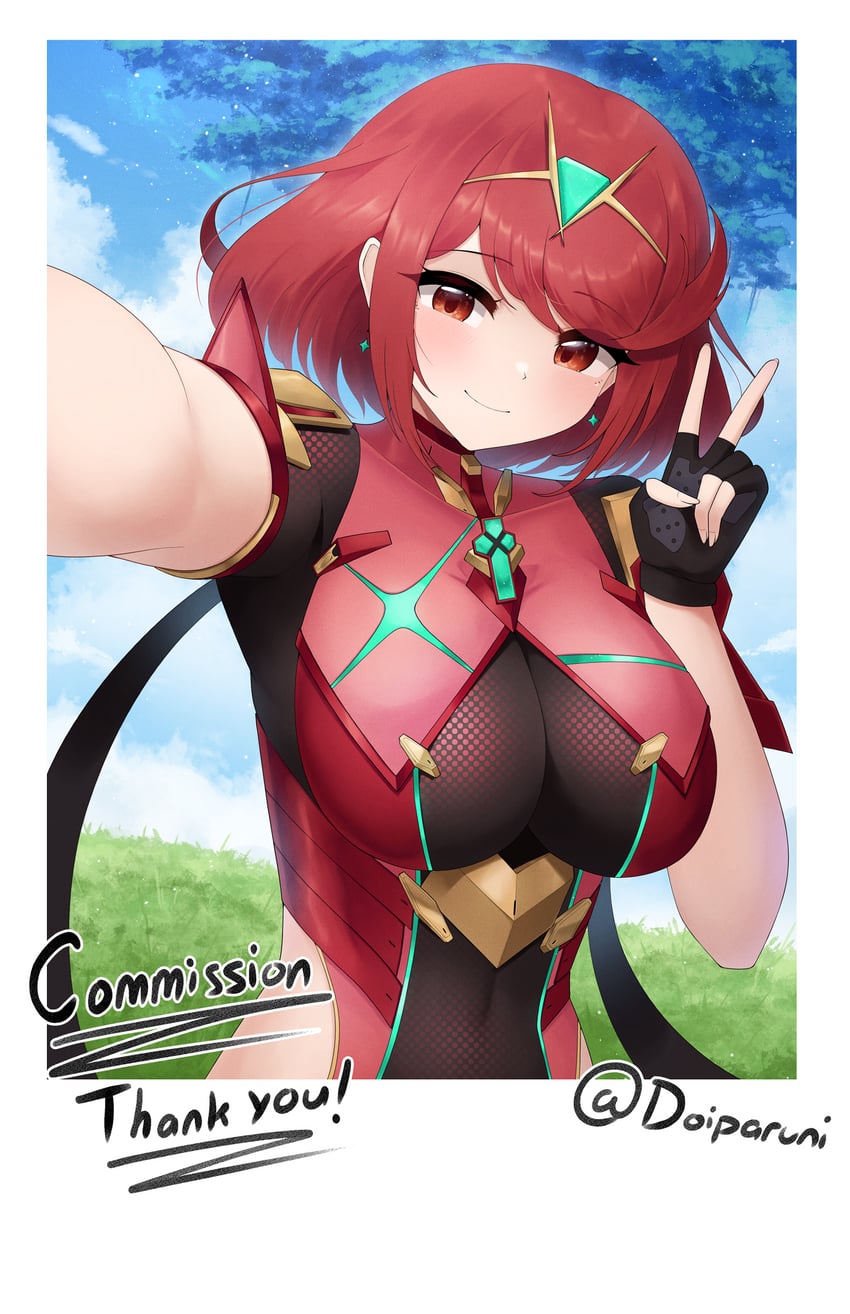 pyra (xenoblade chronicles and 1 more) drawn by doiparuni