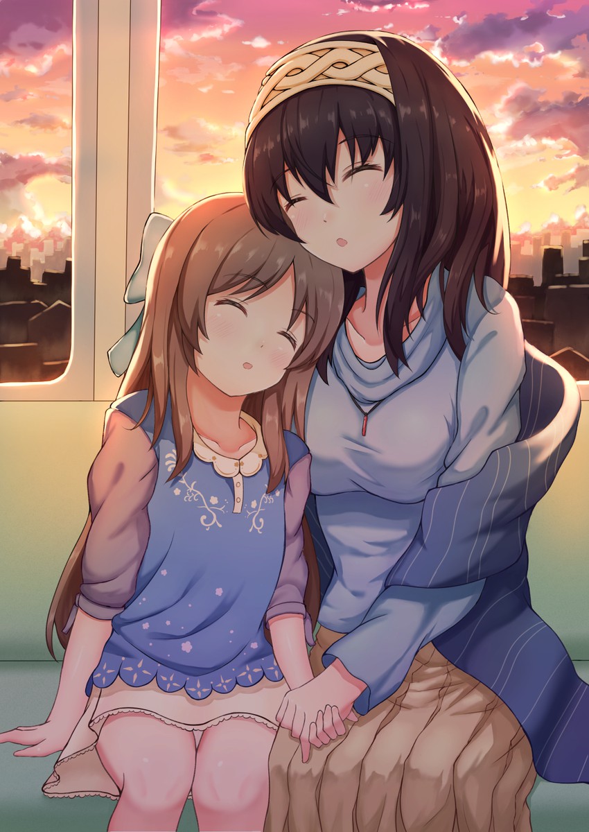 sagisawa fumika and tachibana arisu (idolmaster and 1 more) drawn by aiban