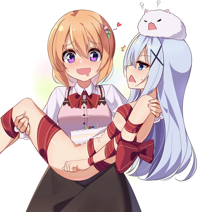 kafuu chino, hoto cocoa, and tippy (gochuumon wa usagi desu ka?) drawn by ddt_(darktrident)