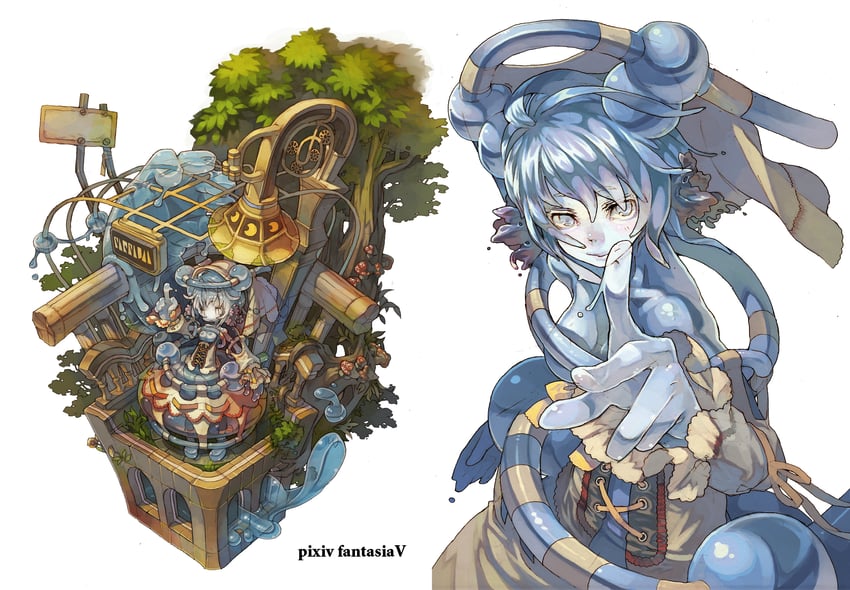 pixiv fantasia and 1 more drawn by narumi_arata